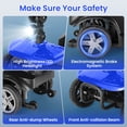 thumbnail image 6 of WOOKEN 4-Wheel Mobility Scooter for Seniors&Adults,17 Miles Foldable Electric Mobility Scooter,250W Powered Electric Wheelchair Device for Adults 330lbs,Basket,Compact Moving for Travel, 6 of 15