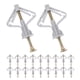 thumbnail image 5 of Kit de 50 anclajes para paneles de yeso, anclajes de mariposa, anclajes para paredes huecas, anclajes resistentes para montaje en pared seca, anclajes con tornillos, 5 of 7