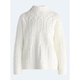 thumbnail image 5 of Free Assembly Women's Cable Knit Mock Neck Sweater, Midweight, Sizes XS-XXL, 5 of 5