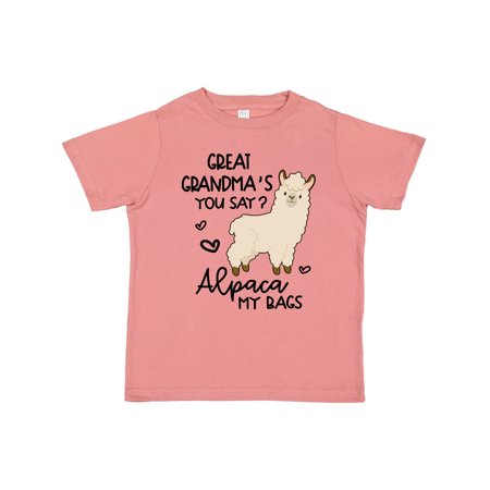 

Inktastic Great Grandma s You Say Alpaca My Bags Gift Toddler Boy or Toddler Girl T-Shirt