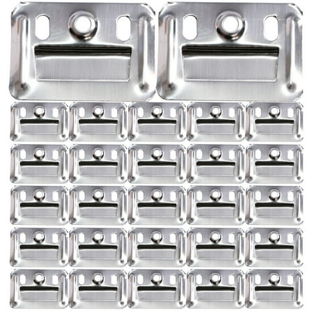 Omeite 100pcs Wall Panel Buckle Replacement Stainless Steel Furniture Buckle Clamp