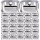 thumbnail image 1 of 100pcs Panel de pared Reemplazo de hebillas Muebles de acero inoxidable Hebilla de muebles, 1 of 5