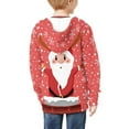 thumbnail image 6 of Xoenoiee Santa Claus with Antler Christmas Girls Boys Zip-Up Hoodies Kids Fall Winter Warm Sweatshirt Jacket with Pocket Youth Long Sleeve Shirt Top Teen Clothes Outfits, 6-7 Years, 6 of 7