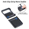thumbnail image 2 of Cover Case for Samsung Galaxy Z Flip 4 5G 2022, PU Leather Back Cover Hard PC Protective Shell Slim Fit Phone Case, 2 of 4