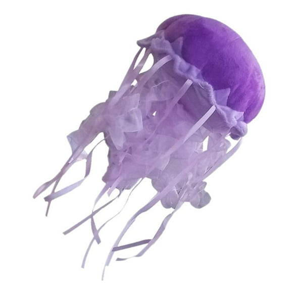 Aowufan Creative Colorful Jellyfish Stuffed Animal Plush Toy for Kids's Room Decor Birthday Gift Purple