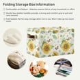 thumbnail image 6 of GZHJMY Butterfly Sunflower Storage Basket with Handles Collapsible Storage Bins Canvas Fabric Storage for Shelves Closet Bedroom Living Room 1Pack Collapsible Organizer, 6 of 7