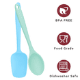 thumbnail image 3 of Juego de mini utensilios de cocina de 2 piezas: utensilios de cocina de silicona con espátulas Namotu CPB-US-YYM903-4, 3 of 5