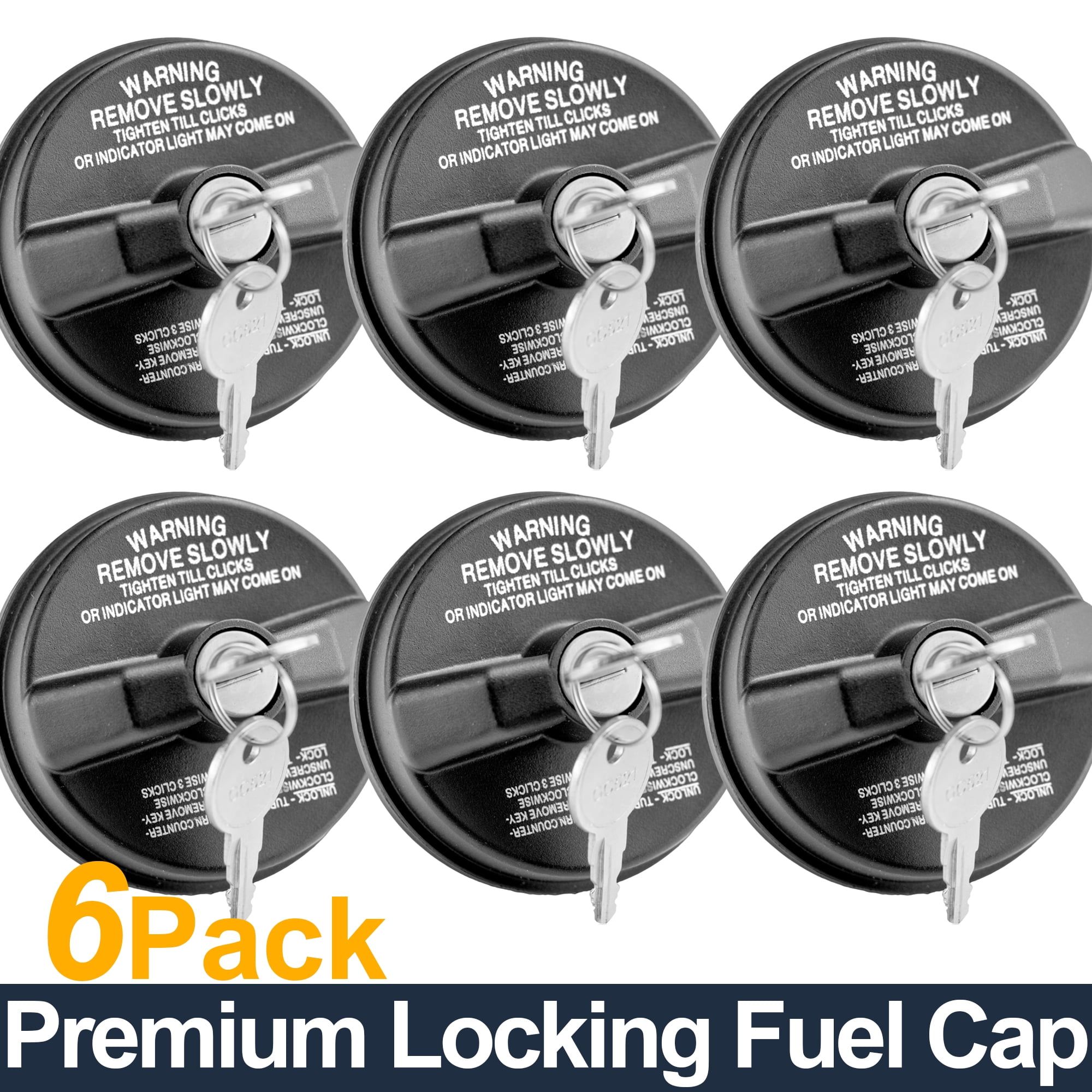 Locking Gas Cap 6 Pack Lock Fuel Cap For Toyota 4Runner,Camry,Corolla
