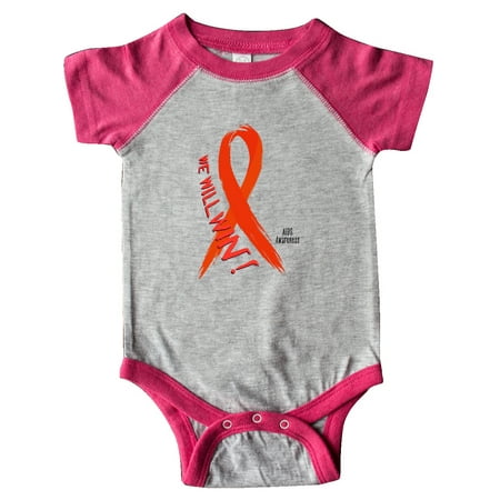 

Inktastic We Will Win! AIDS Awareness with Red Ribbon Gift Baby Boy or Baby Girl Bodysuit