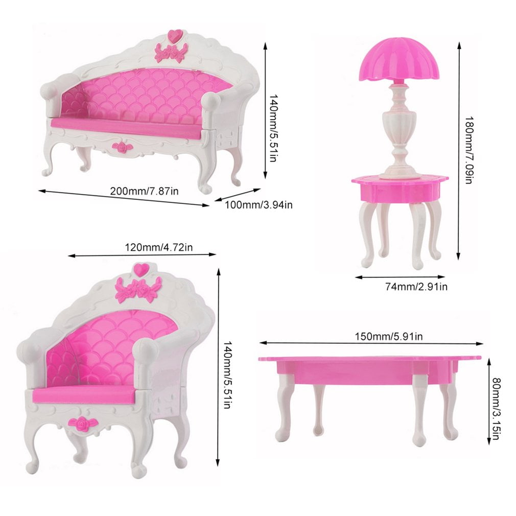 barbie doll sofa set