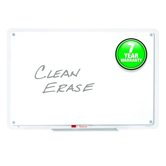 QUARTET Iq Total Erase Board, 11 X 7, White, Clear Frame | Bundle of 5 Each", Long Lasting