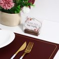 thumbnail image 3 of SHISUYAN 12pcs Table Number Stand Wood Card Holder Table Card Stand Rustic Wood Display Stand Base Sign Holder, 3 of 8