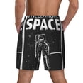 thumbnail image 3 of Kdxio Astronaut At Spacewalk Print Men'S Swim Trunks With Compression Liner 7 Inch Inseam Quick Dry Swim Shorts, 3 of 7