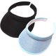 thumbnail image 1 of 2 piezas de sombrero de visera de verano para mujer, protección UV, gorras de viaje ligeras, gorra de tenis de golf al aire libre, visera de playa, gorra deportiva..., 1 of 5