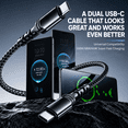 thumbnail image 2 of USB C to USB C Cable, 3-Pack Braided 100W Fast Charging Cable [3.3FT+6.6FT+10FT], Type C Charger Cord for iPhone 17 16 15, Samsung S26 S25 Ultra, MacBook, iPad and More, 2 of 9
