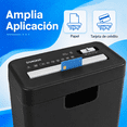 thumbnail image 4 of Trituradora de Papel SANGKEE, Corte Transversal, 6 Hojas, 10 L, P-2, para Hogar y Oficina, 4 of 7