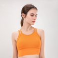 thumbnail image 1 of Ropa interior deportiva, hermoso sujetador de espalda, fitness, running, tirantes finos, camisola, ropa de yoga falsa de dos piezas, top para mujer, 1 of 6