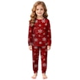 thumbnail image 5 of Xyant Kids Pajamas Christmas, Boys Girls Soft Cotton Sleepwear Pjs Sets Toddler 2 Piece Long Sleeve Jammies Size 6-7 Years, 5 of 7