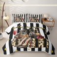thumbnail image 2 of Erosebridal Fashion Women Gifts Twin Quilt Set For Adults,Chic Cheetah Print High Heels Twin Coverlet Set,2 Pieces, 2 of 7