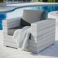 thumbnail image 4 of Modway Convene Outdoor Patio Armchair in Light Gray Charcoal, 4 of 8