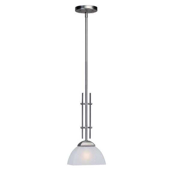 Forte Lighting 2700-01-55 8" Wide 1 Light Mini Pendant - Nickel
