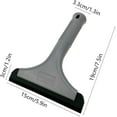 thumbnail image 2 of GUGUGI Super Flexible Silicone Squeegee, Auto Water Blade, Water Wiper, Shower Squeegee, 5.9'' Blade and 7.5'' Long Handle, for Car Windshield, Window, Mirror, Glass Door, Grey Black, 2 of 14