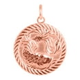 thumbnail image 3 of Reversible Pisces Zodiac Sign Charm Coin Pendant Necklace in Solid Gold (16 Inches), 3 of 4