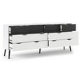thumbnail image 5 of Diana 8 Drawer Dresser, White/Black Matte, 5 of 12