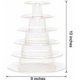 thumbnail image 1 of 1 Uds. Soporte para pastel de torre de macarrón de 6 niveles, soporte para cupcakes, soporte para pastel de boda para postre y servicio de horneado de alimentos, 1 of 1