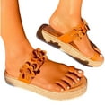 thumbnail image 4 of Leutsin Fashion Women Ankle Strap Summer Slide Sandals Flats Flip-Flops Shose, 4 of 9