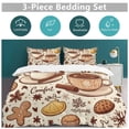 thumbnail image 3 of Comfort Cozy Coffee Bedding Set Duvet Cover Couple Bedclothes Pillowcase Customized Home Textiles Bed Set for Twin Size, 3 of 6