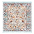 thumbnail image 3 of Unique Loom Baracoa Collection Area Rug - Rumba (4' Square Light Blue/Cream), 3 of 7