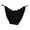 Black, variant on Women Lace Silky String Bikini Panties Comfort Cheeky Underwear Briefs Size: M Blue