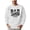 White Sweatshirt, variant on Dad Fish Sweatshirt Cozy Distressed Fishing Pullover for Father Gift for Fisherman White Sweatshirt Adult Small