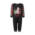 thumbnail image 1 of Christmas Family Pajamas Long Sleeve Tree Print Tops Plaid Pants, 1 of 9