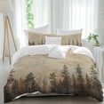 thumbnail image 2 of Brown Forest Bedding 3 Piece Duvet Cover Set Full Size, Vintage Tree Farmhouse Botanical Soft Microfiber Comforter Cover with Zipper Closure & Pillowcases, Wrinkle & FadeResistant Quilt Cover, 2 of 9