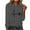01 Gray, variant on Women's Cute Paw Heart Printed Long Sleeve T-Shirt Dressy Loose Crew Neck Blouse Business Casual Tunic Tops