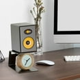 thumbnail image 6 of 2Pcs Desktop Speaker Stand, Studio Monitor Riser - 5° Incline Design Improve Listening Experience, Desk Audio Stand for Speaker, Cantilevered Speaker Stand,Vibration Absorption Pad, 6 of 8