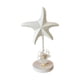 thumbnail image 3 of Decoración de estrella de mar de madera Figura de estrella de mar Arte Artesanía Adorno náutico de escritorio para Blanco, 3 of 9
