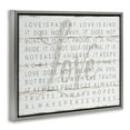 thumbnail image 3 of Stupell Industries Love Is Patient Grey on White Planked Look Luster Gray Framed Floating Canvas Wall Art, 16x20, by Jennifer Pugh, 3 of 9