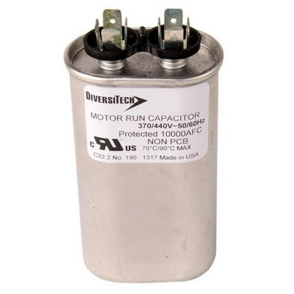 Morris Products T45300HU Single Capacitance Oval Metal USA Made Capacitor - 30 UF