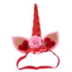 thumbnail image 2 of Diadema , Cuernos de con Decoración de Flores Artificiales rojo, 2 of 9