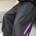thumbnail image 3 of Boys Athletic Track Pants Teen Active Sweatpants with Side Stripes Elastic Waist Drawstring Loose Fit Casual Joggers for Running Sports Gym School Wear, 3 of 6