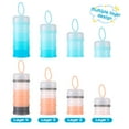 thumbnail image 6 of Abaima 2 Pack Baby Travel Formula Dispenser, 4 Layers Non Spill Formula Dispenser to Go, Portable Stackable Baby Feeding Storage Container for Snack, Oatmeal, Candy, Nuts, 6 of 7
