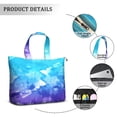 thumbnail image 2 of 22 Inch Oversized Travel Bag Lightweight Canvas Weekender Duffel with Multi Pockets, Colorful Pop Pattern, 2 of 5