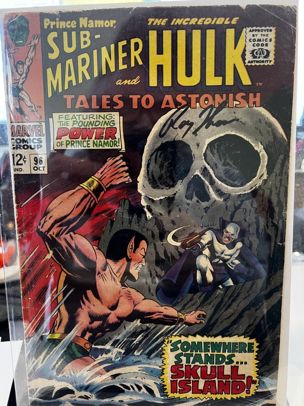 Tales to Astonish Sub-Mariner and the Incredible Hulk #96 F Signed by Roy Thomas