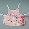 thumbnail image 3 of SPRING PARK Pet Rabbit Flower Print Dress Cute Small Pet Harness Vest and Traction Rope Set Escape-Proof Pet Bunny Clothes Accessories for Rabbit Guinea Pig Ferret Piggy Kitten, 3 of 8
