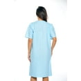 thumbnail image 3 of Dreamcrest Women Short Sleeve Housecoat - Comfortable Loungewear for Sleep and Relaxation (Royal, Large), 3 of 3