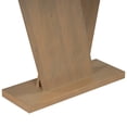 thumbnail image 6 of Ben Minimalist Console Table with V-Base, Natural Wood Veneer, Brown, 6 of 10