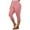 Pink, variant on AKAFMK Plus Size Women's Capris Knee Length Leggings High Waisted Stretch for Casual Summer Yoga Workout Exercise